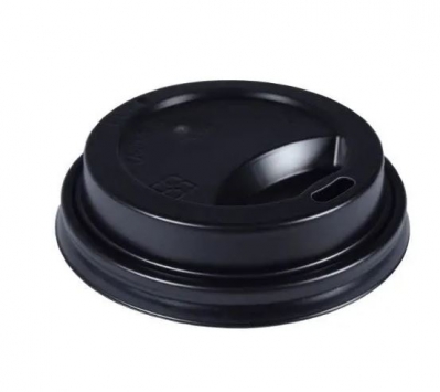 Rdi Lid-rip-9-10b Black Dome Top Hot Cup Lid For Black Wrapped Double Wall Construction Cup 