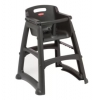 Rmd Fg780608bla Youth High Chair Plastic Without Wheels Black Assembeled