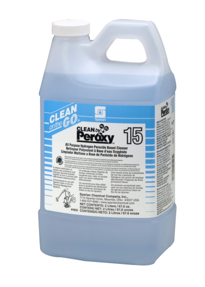 Clean By Peroxy Concentrate 2 Liter 4/cs Hydrogen Peroxide Based Cleaner For Clean On The Go Dispensing System Ph 2.0-3.0
