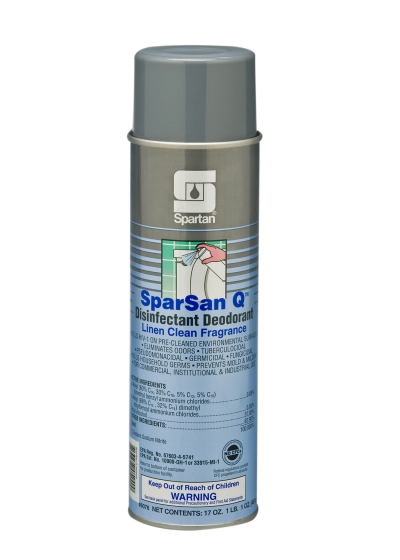 Sparsan Q® Disinfectant Deodorant Linen Clean Fragrance    20oz. (12 Per Case)