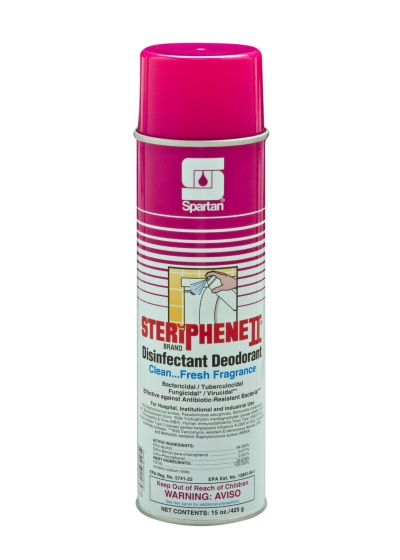Steriphene Fresh Scent Disinfectant Spray 20 Ounce 12/case Effective Against Vre Mrsa Hiv-1 Bactericidal Fungicidal Virucidal Net Weight 15 Oz. Ph 8.5