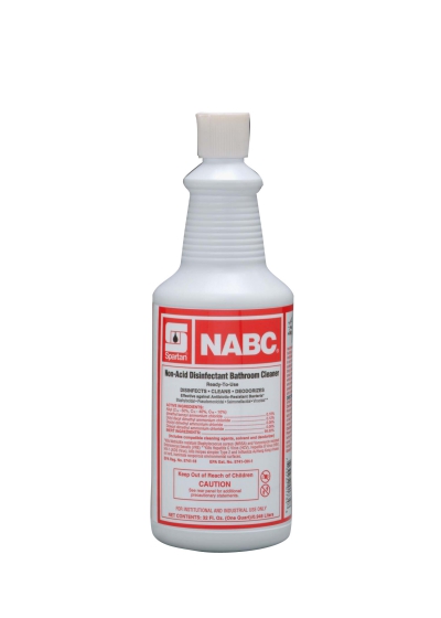 Nabc Non Acid Bowl Cleaner 32 Ounce 12 Per Case Bathroom Cleaner And Disinfectant Includes Bowl Mop Ready To Use Ph 6.5