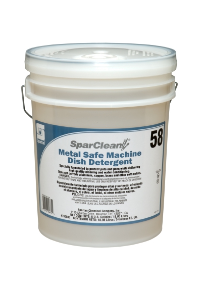 Sparclean Dish Detergent Metal Safe For Machine 5 Gallons