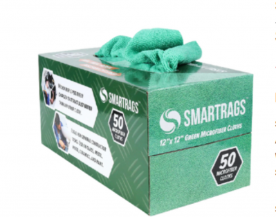 Smartrag Green 12 X 12" Microfiber Cloth 