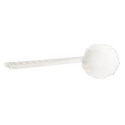 Duralon Bowl Mop, Overall Length 14 In., Bristle Color White, Handle White Plastic