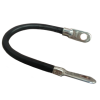 Black 14&quot; Long, 4 Gauge Battery Cable With Eyelet Connectors