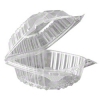 Clearseal Hinged Clear Containers, 13 4/5 Oz, Clear, Plastic, 5.4 X 5.
