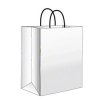 Duro White Shopping Bag - 8&quot; X 4 1/2&quot; X 10 1/4&quot; Tempo