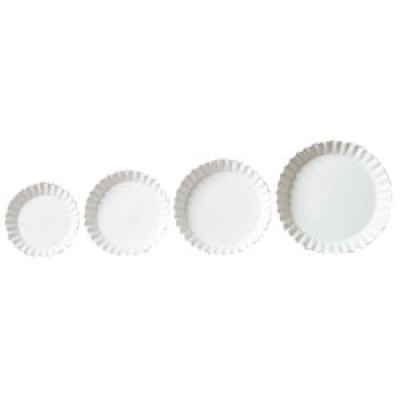 Fonda® Budgetware® White Shallow Plate - 6" Uncoated