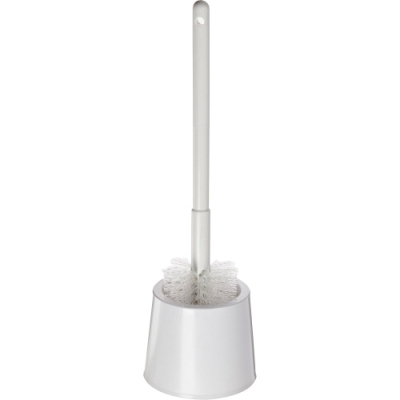 Plastic Deluxe Scratchless Bowl Brush And Caddy, 16" Length X 4-3/4" Height, White/white Bristles (case Of 12)