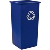 Rubbermaid Commercial Fg356973blue Rectangular 23-gallon Untouchable Recycling Container, Blue