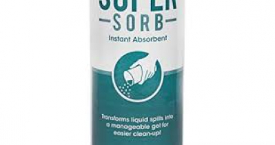 Super-sorb Liquid Spill Absorbent, Powder, Lemon-scent, 12 Oz. Shaker Can, 6/box