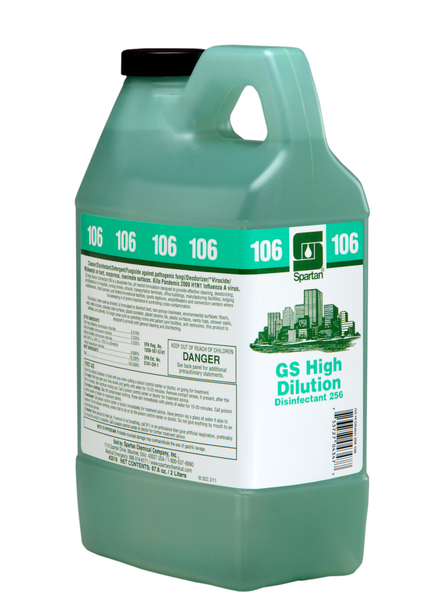 Gs High Dilution Disinfectant 256 106 2l 4 Per Case Spt 351602 Facilities Supplies Chemicals Cleaning Chemicals Disinfectants Spartan Chemical Company Clean On The Go Captive Dispensing System Products Product Pennsylvania